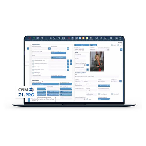 Screenshot CGM Praxissoftware für unsere Rubrik Praxissoftware